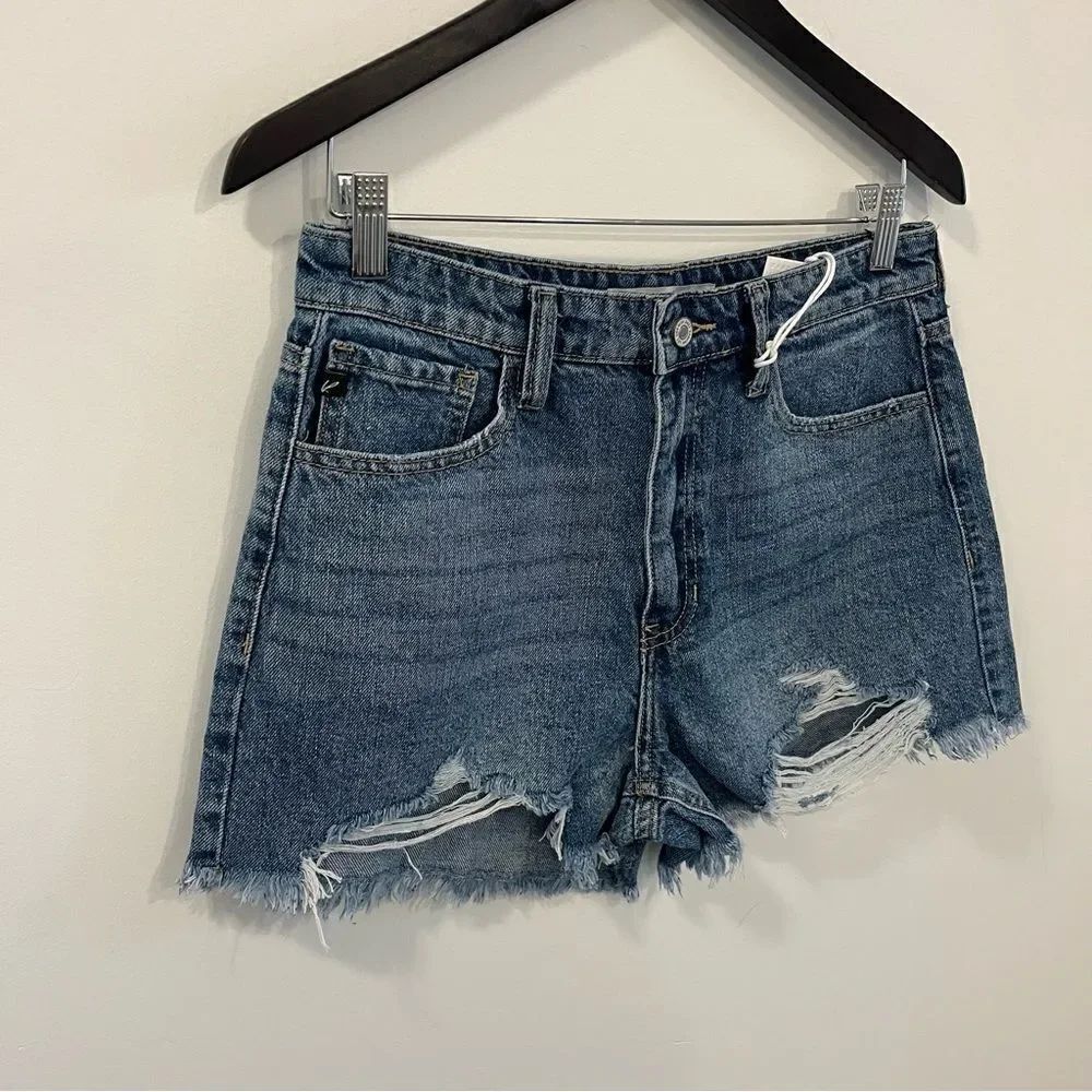 KanCan ISABELLE HIGH RISE MOM SHORTS NEW Size 9/28 - Picture 6 of 14